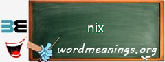 WordMeaning blackboard for nix